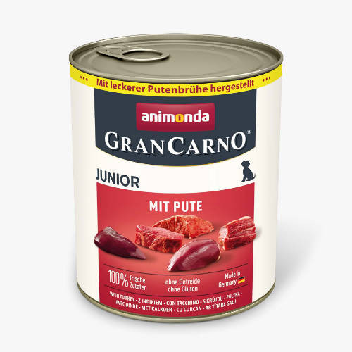 Animonda GranCarno Junior Konzerv Sertés + Pulyka  800gr