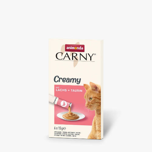 Animonda Carny Adult Creamy lazac,taurin macskák részére (6x15g)