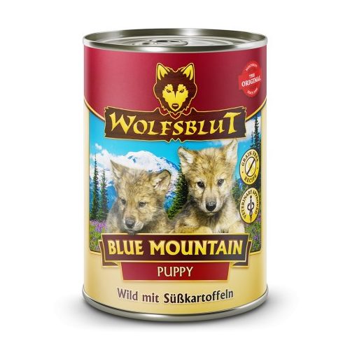 Wolfsblut Blue Mountain Puppy - vad édesburgonyával 395g