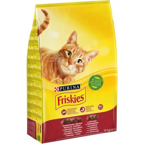 Friskies 10kg Száraz Macska Csirke+Zöldség 