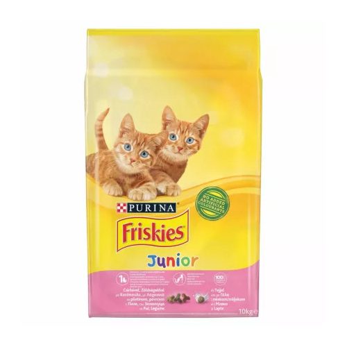 FRISKIES 10kg Junior csirke és pulyka száraz eledel kölyökmacskáknak