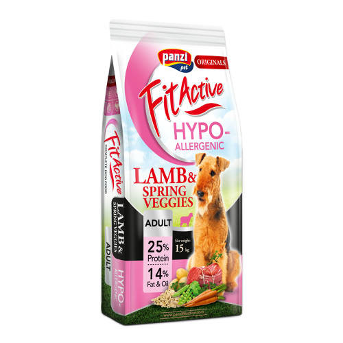 FITACTIVE 15KG ADULT HYPOALLERGENIC LAMB&SPRING VEGGIES