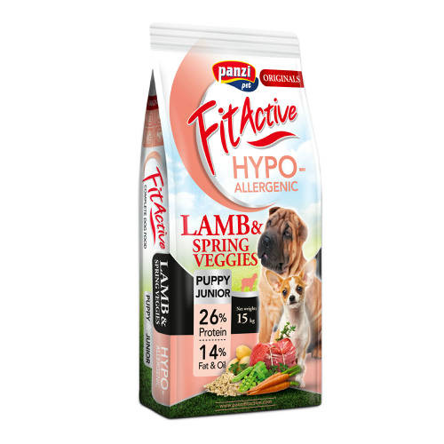 FITACTIVE 15KG Puppy & Junior HYPOALLERGENIC LAMB&SPRING VEGGIES