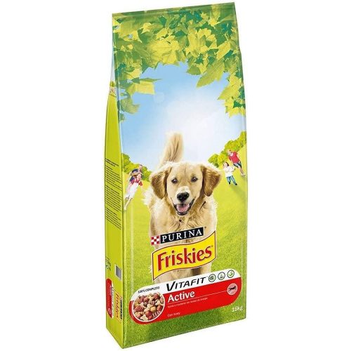 FRISKIES Active Marhával száraz kutyaeledel 15kg