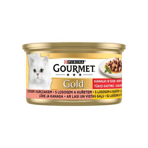 Gourmet Gold Lazaccal és csirkével 85gr 