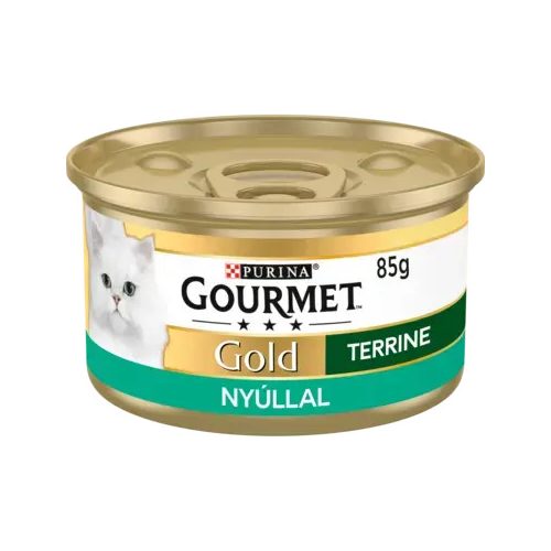 GOURMET Gold Terrine nyúllal nedves macskaeledel 85gr