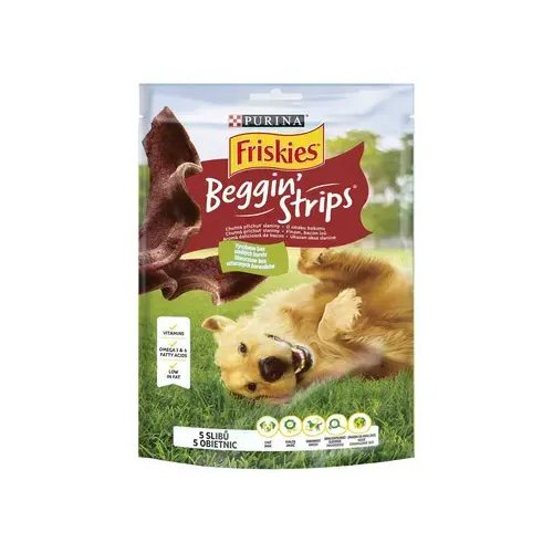 FRISKIES Beggin' Strips bacon ízű kutya jutalomfalat 120g