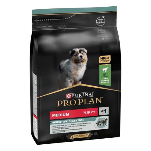 Purina PRO PLAN Medium Puppy SENSITIVE DIGESTION bárányban gazdag száraz kutyaeledel 12kg