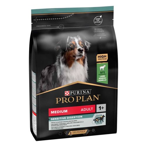 Purina PRO PLAN Medium Adult SENSITIVE DIGESTION bárányban gazdag száraz kutyaeledel 14kg