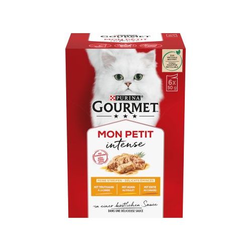 Gourmet Mon Petit Kacsa-csirke-pulyka 6x50g 