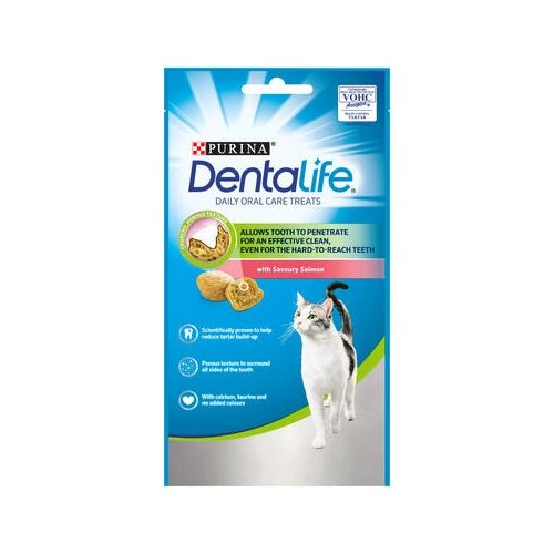 DENTALIFE Fogápoló jutalomfalat macskáknak lazaccal 40gr