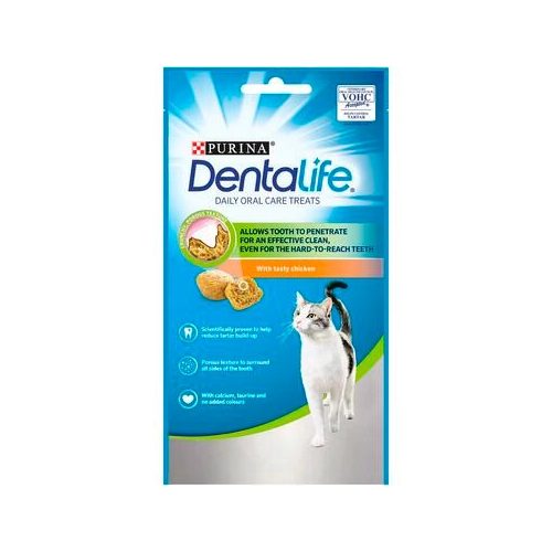 DENTALIFE Fogápoló jutalomfalat macskáknak csirkével 40gr