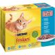 FRISKIES 12X85G  halas válogatás (Lazac - Tonhal - Tőkehal - Szardnia)