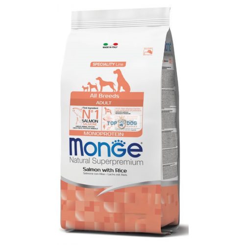 Monge Dog 2,5 kg Lazac, rizs - Monoprotein  All Breeds Adult  Speciality Line