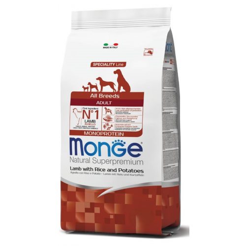 Monge Dog  2,5kg MONOPROTEIN Bárány, rizs & burgonya Speciality Line Breeders