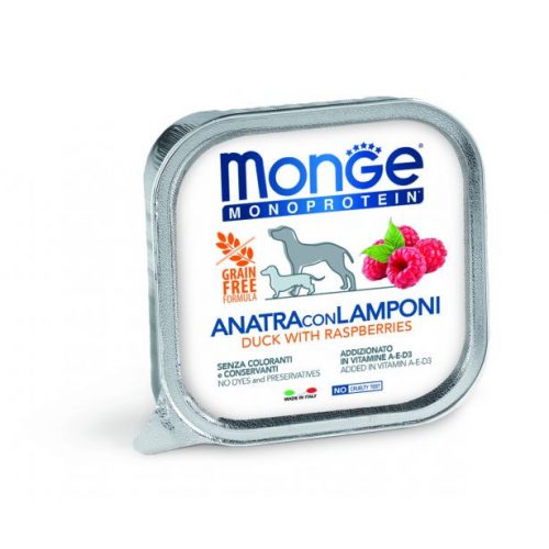 Monge Dog 150g MONOPROTEIN Fruits Paté kacsa-málna