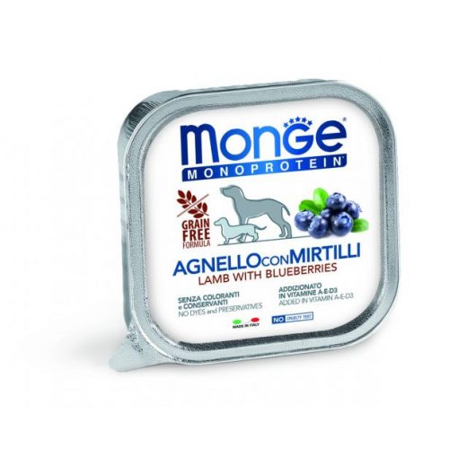 Monge Dog 150g MONOPROTEIN Fruits Paté bárány-áfonya