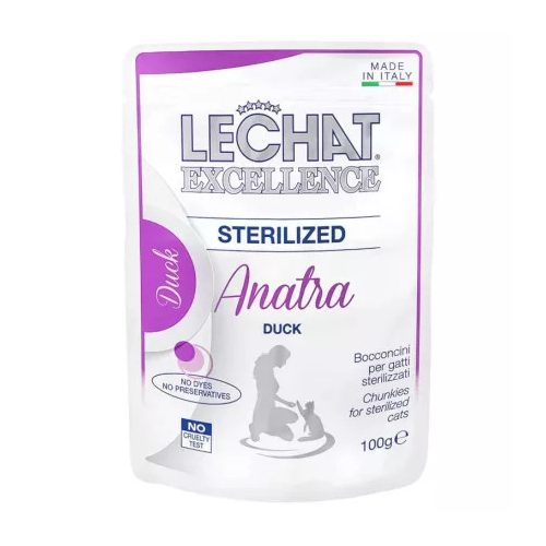 LeChat EXCELLENCE Steril Kacsa 100gr ivartalanított cicáknak