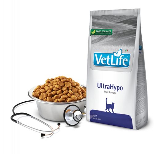 Vet Life Cat Ultra Hypo 400gr (Eledel által kiváltott allergia kezelésére )