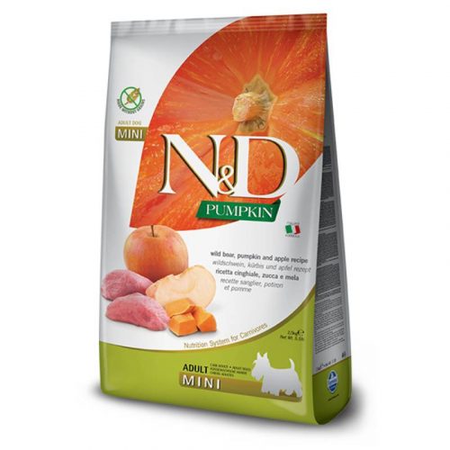 N&D Dog Grain Free  Mini Vaddisznó &Alma Sütőtökkel 0,8kg