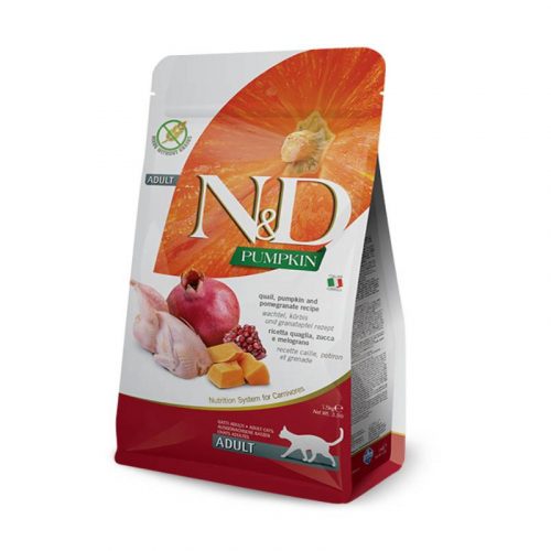 N&D Cat Grain Free  Fürj&Gránátalma Sütőtökkel 300gr