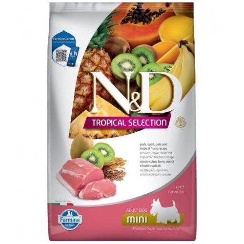 N&D Dog 5kg Tropical  Adult Mini Pork