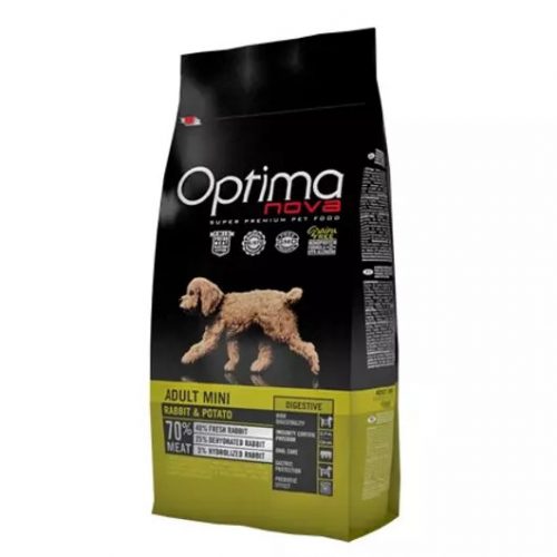 VISÁN OPTIMANOVA DOG ADULT MINI RABBIT & POTATO 8 KG