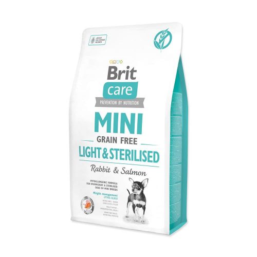 Brit Care Hypoallergenic Grain Free Mini Light + Sterilised Rabbit Salmon 2 kg