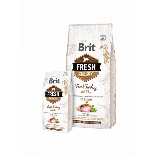 Brit Fresh Pulyka és Borsó Adult Fit & Slim 2,5 kg