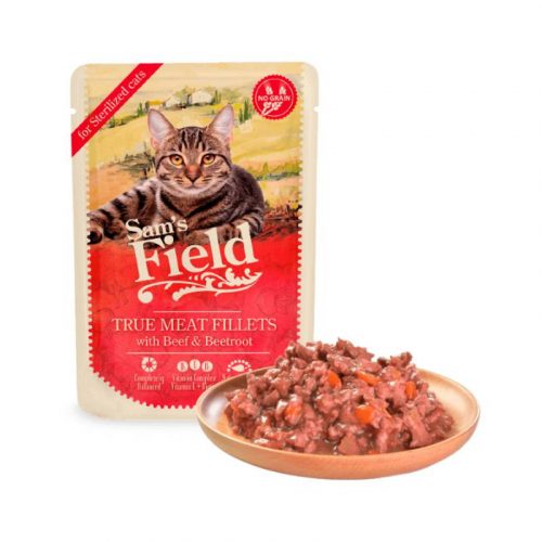 Sam's Field True Meat Fillets STERIL Marha+Cékla 85gr