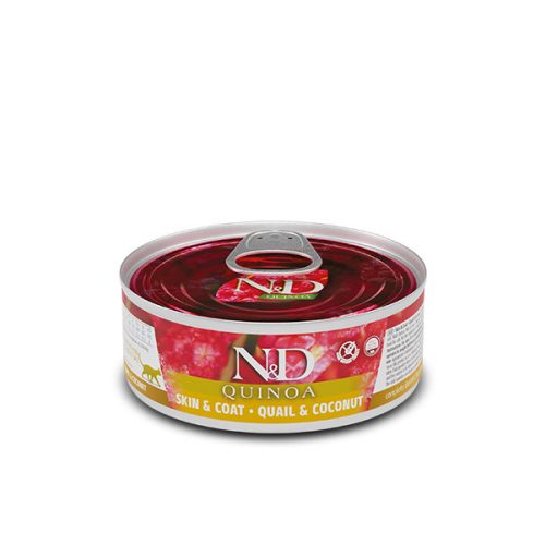 N&D Cat konzerv cicáknak Quinoa fürj&kókusz 80g