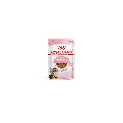 Royal Canin 12*85gr Kitten Sterilised Chunks in gravy (nedveseledel ivartalanított kölyök macskáknak szószos változat)