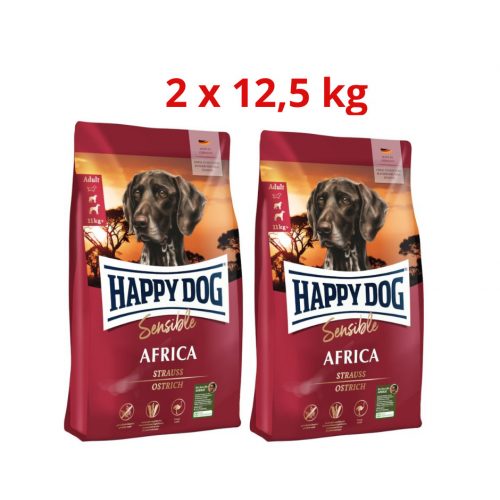 HAPPY DOG SENSIBLE AFRICA STRUCCHÚSSAL 2x12,5KG