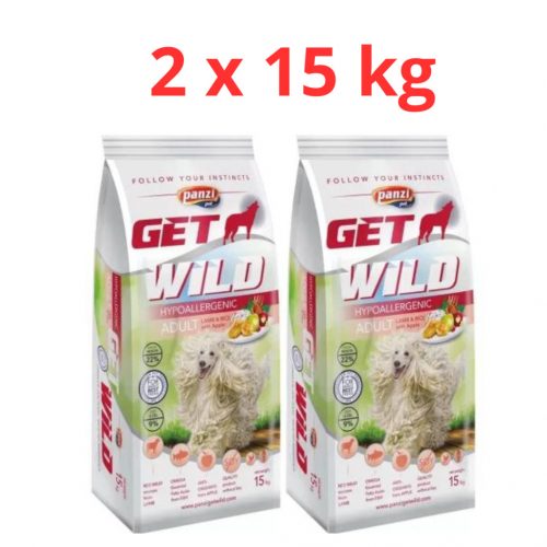 GetWild Adult Hypoallergenic Lamb & Rice 2x15kg