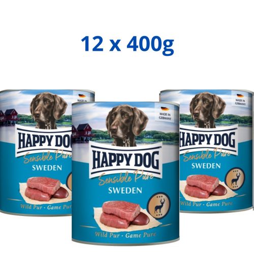 Happy Dog Sweden konzerv Vadhúsos 12x400gr