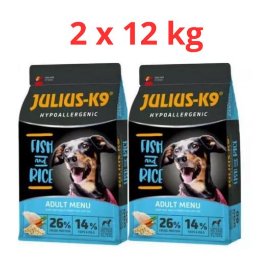 Julius K-9 Adult Hypoallergenic Fish & Rice 2x12kg