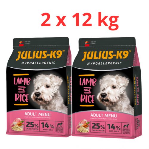 Julius K-9 Adult Hypoallergenic Lamb & Rice 2x12kg