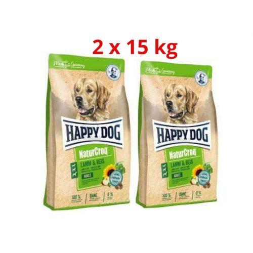 HAPPY DOG NATURCROQ LAMM-REIS 30kg (2 x 15KG)