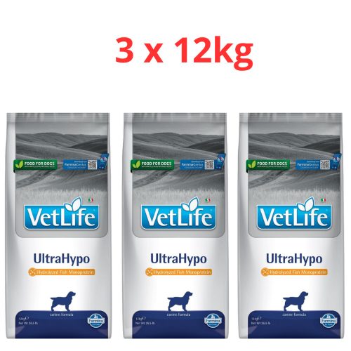 Vet Life Dog UltraHypo 3x12kg